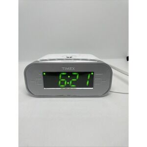 Timex T231 Double Alarm Clock‎ Radio Am/Fm Snooze/Sleep Display Dimmer